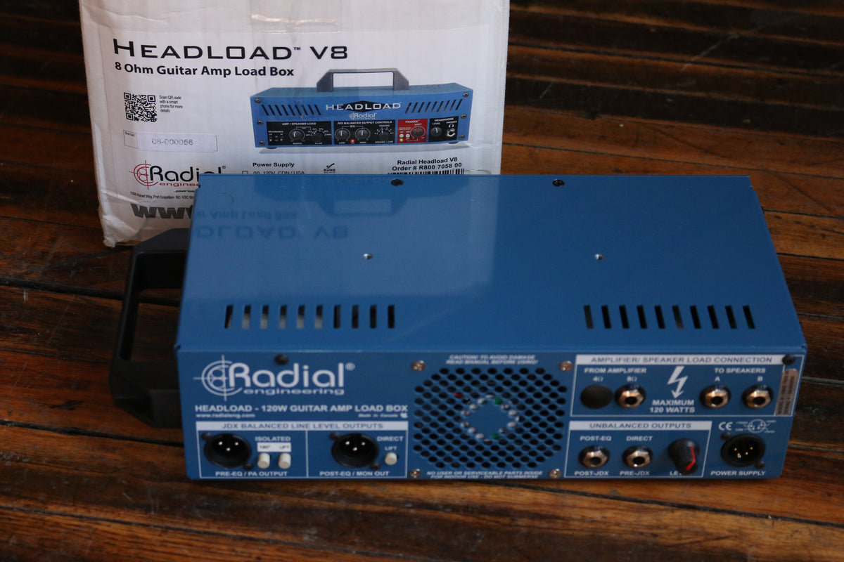 Radial Headload V8 Speaker Load Box with Cab Simulator Rock N Roll