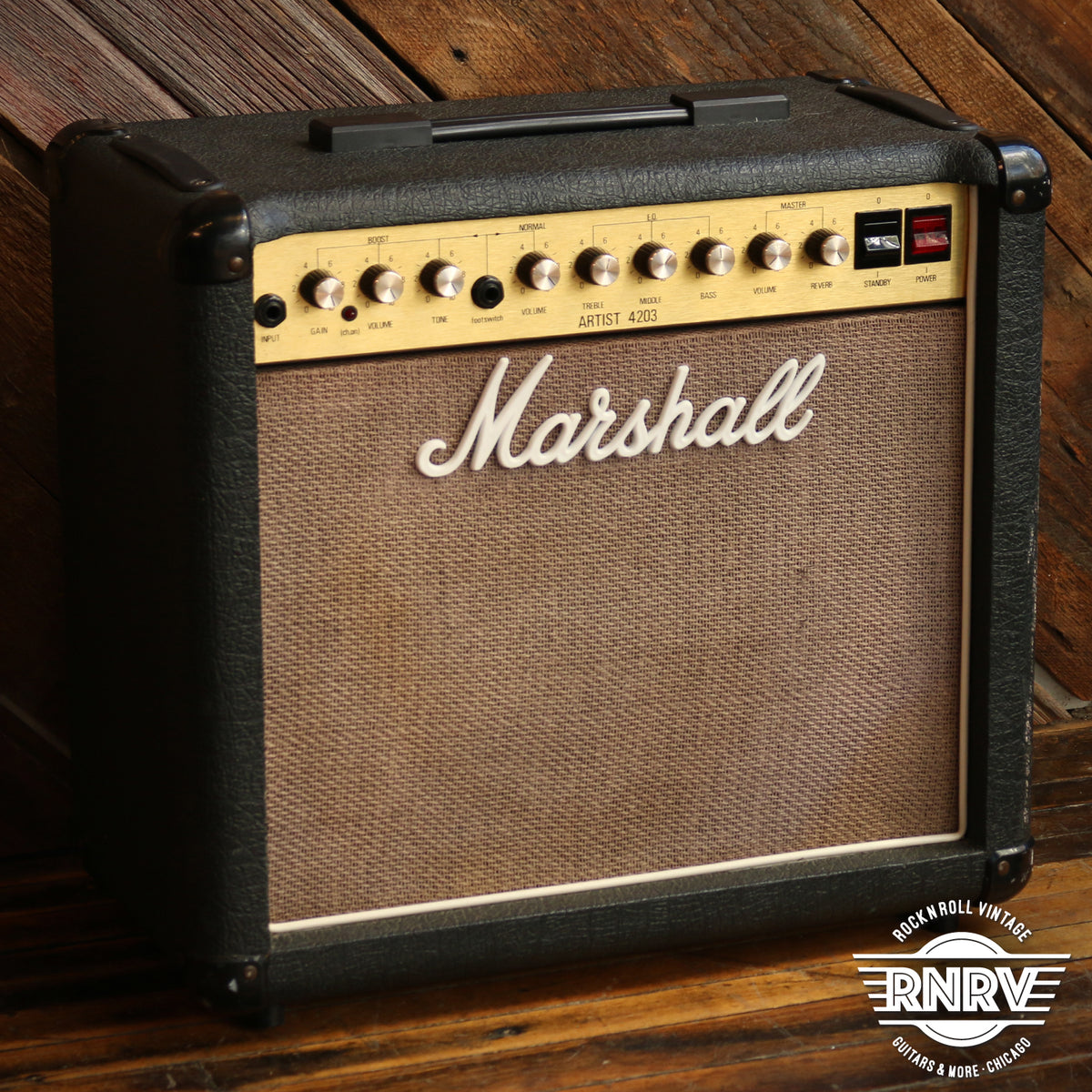 【豊富な低価】☆ Marshall 真空管 ギターアンプ ARTIST4203 動作品 ☆AHB07838 コンボ