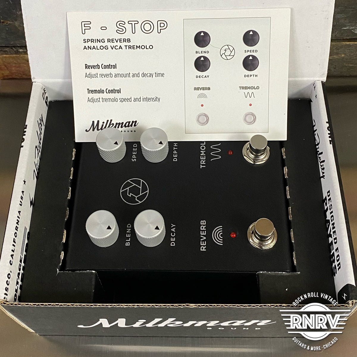 セール激安商品 Milkman Sound F-Stop Reverb and Tremolo soudal.by