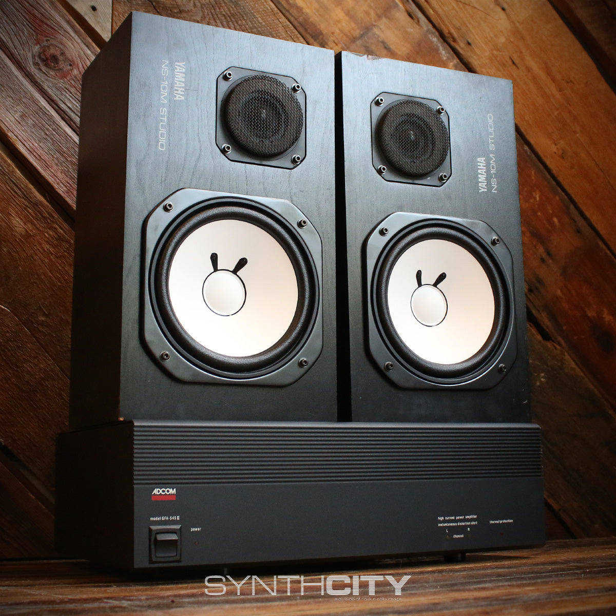Yamaha NS10M Studio Monitors w/ GFA545 II Amplifier Rock N