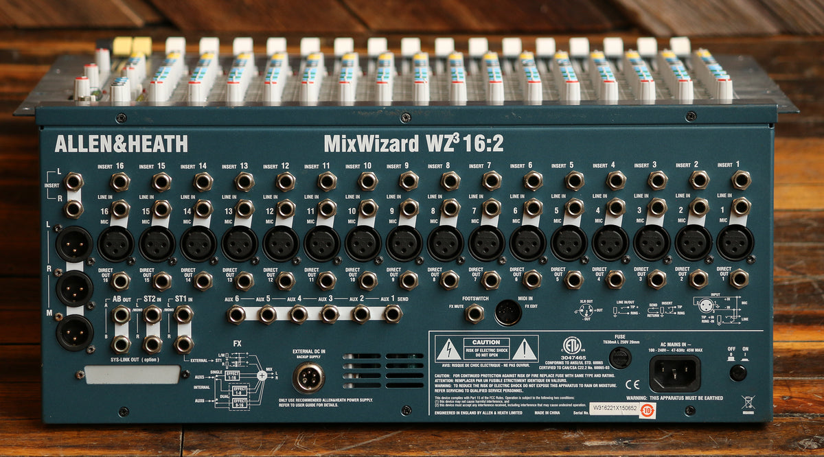 Allen & Heath MixWizard WZ3 162 16Input Stereo Mixer Rock N Roll