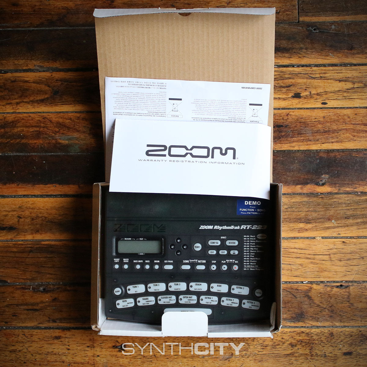 Zoom RT223 Drum Machine Rock N Roll Vintage & Synth City