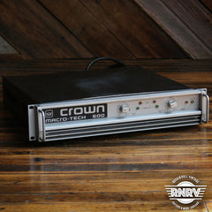 Crown Macro Tech 600 Stereo Power Amplifier Rock N Roll Vintage