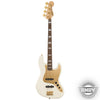 Squier 40th Anniversary Jazz Bass, Gold Edition, Laurel FB, Gold Anodized Pickguard, Olympic White