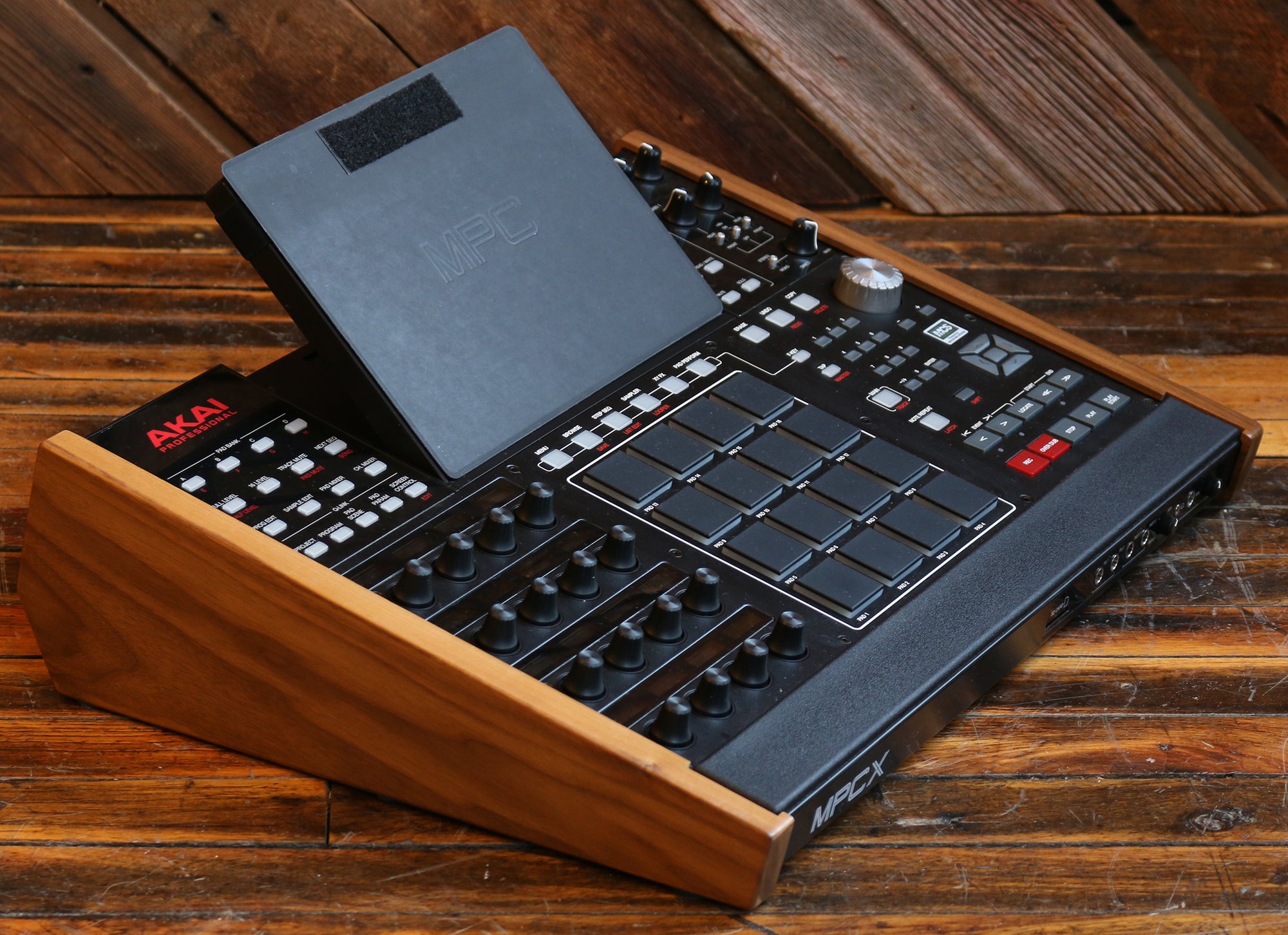 Akai Professional MPC X w/ Upgraded Wood Sides Rock N Roll Vintage