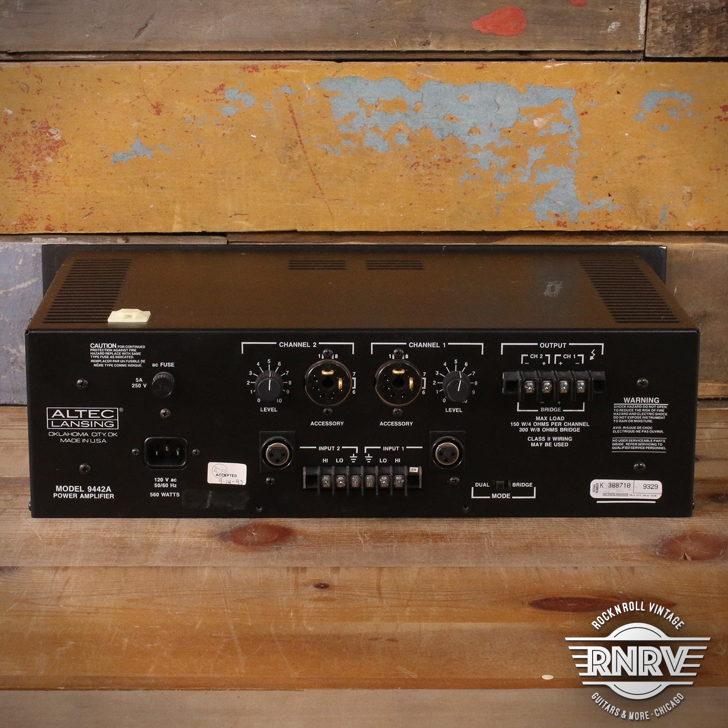 Altec Lansing 9442A vintage professional power amplifier – Rock N Roll ...