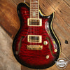 Cort CL-1500 Burgundy Burst Semi-Hollow Quilted Top