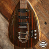Cozart "Zebrawood" Teardrop 6 String Electric Guitar
