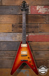 1981 Gibson The V Flying Vee CMT Bound Flametop Cherry Sunburst