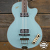 Hofner H500/2 Club Bass, Light Green Sonic Blue, One of a kind.