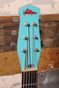 1990's Jerry Jones Neptune Longhorn Bass 6 - Seafoam Green - Blue Man Group
