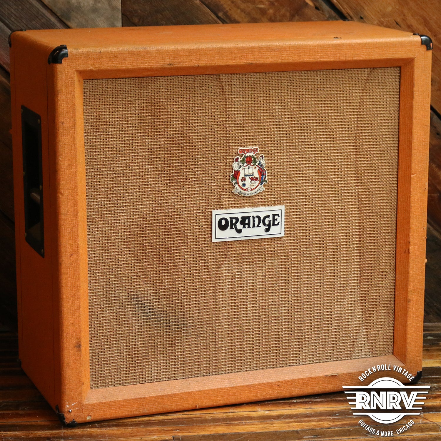 1974 Orange 4x12 Speaker Cabinet OR Made in UK Vintage Rock N